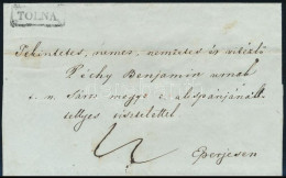 Ca. 1830 Portós Levél / Unpaid Cover "TOLNA" - Eperjes - Other & Unclassified