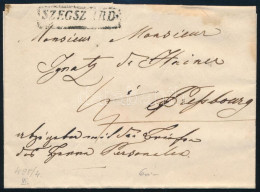 1838 Portós Levél / Unpaid Cover "SZEGSZÁRD" - Other & Unclassified