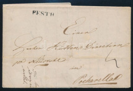 1844 Portós Levél / Unpaid Cover "PESTH" - Sonstige & Ohne Zuordnung