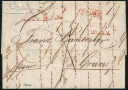 1846 Franco Piros / Red "PRES(SBURG)" - Other & Unclassified