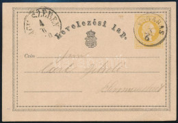 1870 2kr Díjjegyes Levelezőlap / PS-card "FOGARAS" - Altri & Non Classificati