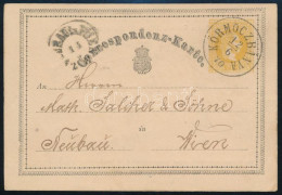 1870 2kr Díjjegyes Levelezőlap "KÖRMÖCZBÁNYA" - Wien - Altri & Non Classificati