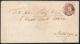 1871 5kr Díjjegyes Boríték Tartalommal / 5kr PS-cover With Content "NYIREGYHÁZA" - Miskolc - Sonstige & Ohne Zuordnung