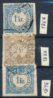 O 1868-1898 3 Db Hírlapilleték Bélyeg - Other & Unclassified