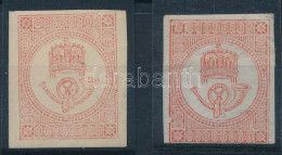 **, * 1871 2 Db Hírlapbélyeg Eltérő Színárnyalatban / Newspaper Stamps Different Colour Shades - Other & Unclassified