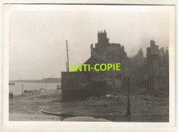 WW2 PHOTO ORIGINALE ALLEMANDE Destructions Port CALAIS 28 Mai 1940 - 1939-45