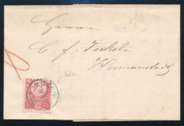 1872 Réznyomat 5kr Levélen / On Cover, Kék / Blue "RUSZKBERG" - Autres & Non Classés