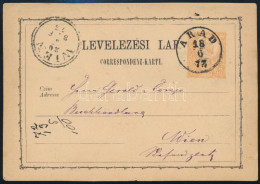 1873 2kr Díjjegyes Levelezőlap / PS-card "ARAD" - Wien - Other & Unclassified