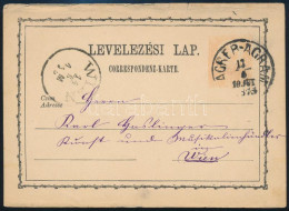 1873 2kr Díjjegyes Levelezőlap / PS-card "(Z)AGREB / AGRAM" - Wien - Sonstige & Ohne Zuordnung