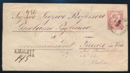 1873 5kr Díjjegyes Ajánlott Boríték Réznyomat 10kr Díjkiegészítéssel / Registered 5kr PS-cover With 10kr Additional Fran - Sonstige & Ohne Zuordnung