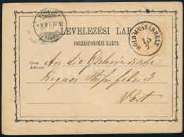 1874 2kr Díjjegyes Levelezőlap / PS-card "HOLD.M.VÁSÁRHELY" - Other & Unclassified