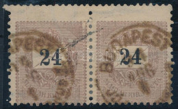 O 1889 24kr Pár A Fogazógép Megugrása Miatt 3 Foglyuksorral Nagyobb / Shifted Perforation - Other & Unclassified