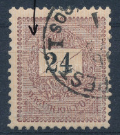 O 1889 24kr Fáklya Lemezhibával / Plate Flaw - Sonstige & Ohne Zuordnung