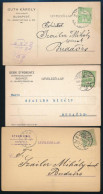 1906-1911 6 Db Turul 5f Levelezőlap Hétoldali Előnyomott Szöveggel - Autres & Non Classés