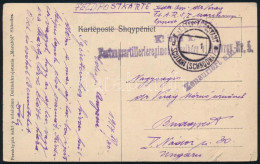 1917 Tábori Posta Képeslap / Field Postcard "Festungsartillerieregiment Freiherr V. Ronvroy Nr.5." + "EP SCUTARI (SCHKOD - Altri & Non Classificati