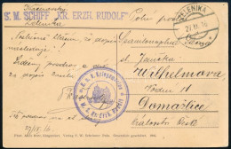 1916 Tábori Posta Képeslap "S.M.S. Kr. Erzh. Rudolf" - Other & Unclassified