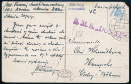 1918 Tábori Posta Képeslap "S.M.S. DONAU" - Sonstige & Ohne Zuordnung