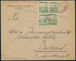 1919 Cenzúrás Levél 4 Db Arató 5f Bérmentesítéssel "TEMESVÁR" Bélyegzéssel Budapestre Küldve, Cenzúrázott - Other & Unclassified