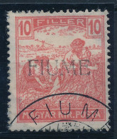 O Fiume 1918 Arató 10f Kézi II-es (H II) Felülnyomással (Sassone 8/II), Bodor Garanciajelzéssel (Sassone EUR 140,-) - Sonstige & Ohne Zuordnung