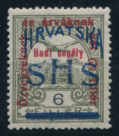 ** SHS 1918 Hadisegély II. 6f Próbanyomat, Bodor Vizsgálójellel - Sonstige & Ohne Zuordnung