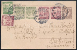 1924 20K Díjjegyes Levelezőlap Arató 2 X 40K + 3 X 100K + 200k Díjkiegészítéssel / PS-card With 580K Additional Franking - Other & Unclassified