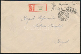 1945 (3. Díjszabás) Ajánlott Távolsági Levél 30P Készpénzes Bérmentesítéssel, "CSURGÓ" + "5146" - Other & Unclassified