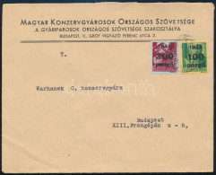 1946 (6. Díjszabás) Budapest Helyi Levél 2 Db Bélyeggel - Other & Unclassified