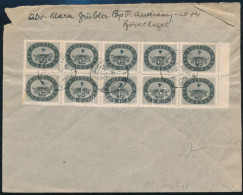 1946 (15. Díjszabás) Levél Zürichbe 10x 4 MillióP Bérmentesítéssel / Cover To Switzerland - Sonstige & Ohne Zuordnung