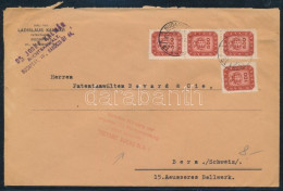 1946 (18. Díjszabás) Levél 1600 MP Bérmentesítéssel Svájcba - Other & Unclassified