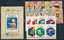 ** 1960 Olimpia Sor és Blokk + Téli Olimpia Sor (7.900) - Other & Unclassified