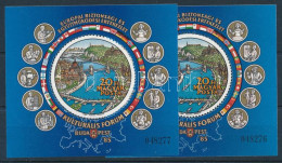 ** 1985 Kulturális Fórum 2 Db Sorszámkövető Blokk + 2 Db Sorszámkövető FDC - Other & Unclassified