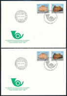 1991 2 Db Magyarország Csatlakozása A CEPT-hez Sor FDC-n (5.000) - Altri & Non Classificati