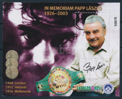 ** 2003 In Memoriam Papp László Emlékív, Sorszám Nélkül, Nyomdai DEDIKÁLT Példány - Other & Unclassified