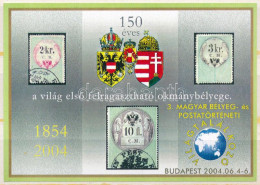 ** 2004 3. Magyar Bélyeg- és Postatörténeti Világtalálkozó (MAFITT) Emlékív - Autres & Non Classés