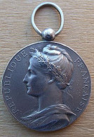 D3-1163 Médaille En Ag,(gravé Sur La Tranche)signée A.Barrel Ministère Du Commerce De L'Industrie Brindelin 1903 - Other & Unclassified