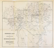 1849 Übersichtsblatt Zur Geschichte Der Kriegsereignisse In Ungarn, Térkép, 35×40 Cm - Other & Unclassified