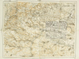 Cca 1914 Szumsk és Környéke (Lengyelország), Katonai Térkép, 1 : 75.000, 54x42 Cm - Sonstige & Ohne Zuordnung