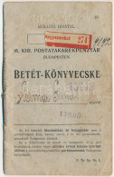 1914. "Magyar Királyi Postatakarékpénztár Budapesten" Betét-könyvecske Kitöltve - Ohne Zuordnung