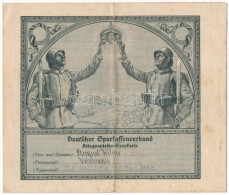 Német Birodalom ~1914-1918. "Deutscher Sparkasseverband - Kriegesanleihe-Sparkarte" Névre Szóló Háborús Takarékbetét Kön - Non Classés