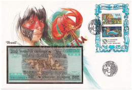 Brazília 1984. 200C Borítékban, Alkalmi Bélyeggel és Bélyegzéssel T:I Brasil 1984. 200 Cruzeiros In Envelope With Stamps - Ohne Zuordnung