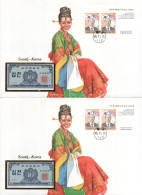 Dél-Korea 1962. 10J Felbélyegzett Borítékban, Bélyegzéssel (5x) T:UNC South Korea 1962. 10 Jeon In Envelope With Stamp A - Non Classificati