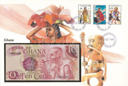 Ghána 1978. 10C Felbélyegzett Borítékban, Bélyegzéssel T:UNC Ghana 1978. 10 Cedis In Envelope With Stamp And Cancellatio - Non Classificati