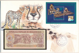 Mozambik 1983. 50M Felbélyegzett Borítékban, Bélyegzéssel T:UNC  Mozambique 1983. 50 Meticais In Envelope With Stamp And - Non Classificati