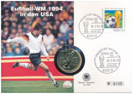 Amerikai Egyesült Államok 1994. 1/2 Cu-Ni "1994-es Labdarúgó Világbajnokság" érmés Boríték, Bélyeggel, Bélyegzéssel T:UN - Unclassified