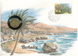 Barbados 1982. 5c Felbélyegzett Borítékban, Bélyegzéssel, Német Nyelvű Leírással T:UNC Barbados 1982. 5 Cents In Envelop - Ohne Zuordnung