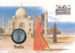 India 1974. 10p Felbélyegzett Borítékban, Bélyegzéssel, Német Nyelvű Leírással T:UNC India 1974. 10 Paise In Envelope Wi - Sin Clasificación