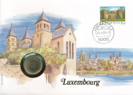 Luxemburg 1987. 5Fr Felbélyegzett Borítékban, Bélyegzéssel, Német Nyelvű Leírással T:XF Luxembourg 1987. 5 Francs In Env - Sin Clasificación