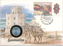 Szomália 1976. 10s Felbélyegzett Borítékban, Bélyegzéssel, Német Nyelvű Tájékoztatóval T:UNC Somalia 1976. 10 Senti In E - Ohne Zuordnung