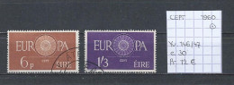 (TJ) Europa CEPT 1960 - Ierland YT 146/47 (gest./obl./used) - 1960