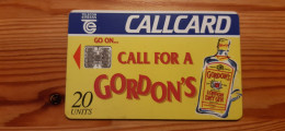 Phonecard Ireland - Alcohol, Gordon's Gin - Irland